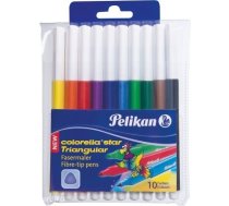 Pelikan Flomasteri Colorella Star trīskantīgi 10 krāsas 0.8 mm (985663)