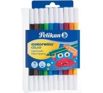 Pelikan Flomasteri Colorella Duo 10 krāsas 1-2mm (973172)