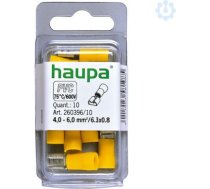 Kabeļu uzgalis-ligzda 4.0-6.0/6.3x0.8mm, dzeltena, 10 gab/iep 260396/10 | 4011923581985