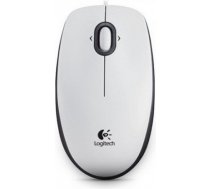 Logitech B100 White, Portable Optical Mouse 910-003360 | 5099206041288