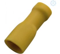 Spraudligzda, plakanā, izolētā, 2.5-6/6.3x0.8, dzeltena, 100 gab. 263418 | 4011923100346