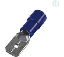 Kabeļu uzgalis-sprausnis 1.5-2.5/6.3x0.8 PK-izolācijā zils 100 gab/iep 340424 | 4011923607029