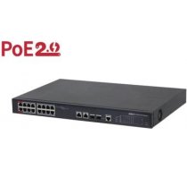 Type L2, 90 W, 16x10 M/100 M (PoE), 2×10 M/100 M/1000 M, 2 × SFP 1000 M Tīkla komutators (switch) PFS4218-16ET-240-V3 | 6923172528124