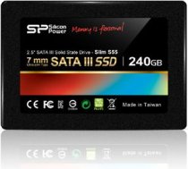 Silicon Power Slim S55 240 GB, SSD interface SATA, Write speed 450 MB/s, Read speed 550 MB/s SP240GBSS3S55S25 | 4712702629156