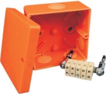 Ugunsdroša instalācijas kārba ar vāku KSK 100 101x101x62mm E90 IP66 ar 5x1,5-6mm² spailēm KSK 100_PO | 8595568919144
