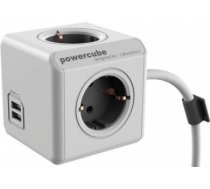 PowerCube Extended USB pelēks, pagarinātājs 1.5m 1402GY/DEEUPC | 8718444082194