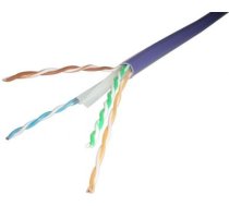 Kabelis UTP Cat6 LSOH 4x2x0.5 violets 100-071 | 9685223814341