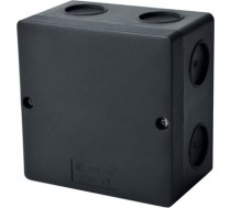 Instalācijas kārba KSK 100 101x101x61 mm IP66 melna UV HF ar vāku KSK 100_FA | 8595568930927