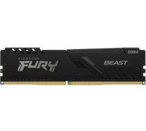 Operatīvā atmiņa Fury Beast Black 16GB DDR4 3200MHZ DIMM KF432C16BB/16 | 740617319859