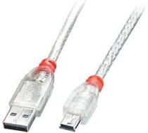 CABLE USB2 A TO MINI-B 2M/TRANSPARENT 41783 LINDY 41783 | 4002888417839