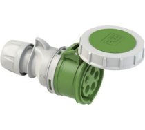 CEE kontaktligzda vadā 5x16A (3P+N+PE) 10h IP67 SHARK ar vāku zaļa 2152-10 | 9003399163623