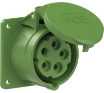 CEE Kontaktligzda 5x16A (3P+N+PE) 10h IP44/IP54 75x75 zaļa 315-10F7 | 9003399045028