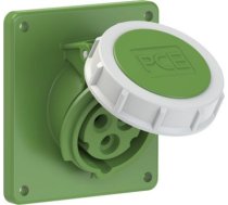 CEE Kontaktligzda 3x16A(2P+PE) 10h IP67 92x100 leņķa zaļa 4132-10 | 9003399116759