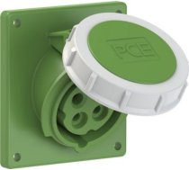 CEE Kontaktligzda 4x16A(3P+PE) 10h IP67 92x100 leņķa zaļa 4142-10 | 9003399567117