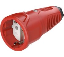 Gumijas kontaktligzda 250V AC, 3x16A (2P+E), IP20, TPE/PA6, Taurus2, Schuko, sarkana/melna 2510-RS | 9003399466656