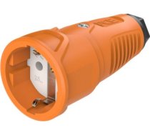 Gumijas kontaktligzda 250V AC, 3x16A (2P+E), IP20, TPE/PA6, Taurus2, Schuko, oranža/melna 2510-OS | 9003399467257