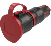 Kontaktligzda gumijas 3x16A IP54 TopTaurus2 melna-sarkana 25711-SR