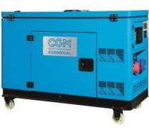 SuperPower Diesel dīzeļa ģenerators, D16HP 230V: 9kVA; 400V: 12kVA; 30lt S12000DUAL