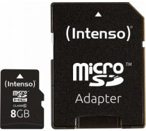 MEMORY MICRO SDHC 8GB C10/W/ADAPTER 3413460 INTENS O 3413460 | 4034303018185