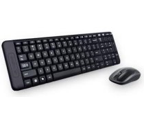 MK220 ENG, Bezvadu klaviatūra, USB, Melna 920-003168 | 5099206029910
