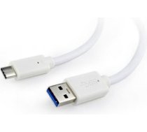 Kabelis USB-C TO USB3 0.1M, balts GEMBIRD CCP-USB3-AMCM-W-0.1M | 8716309099349
