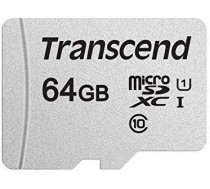 Atmiņas karte MEMORY MICRO SDXC 64GB, C10, Balta TS64GUSD300S | 760557841050
