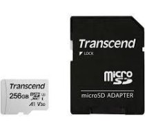 Atmiņas karte MEMORY MICRO SDXC 256GB W/ADAP/C10, Melns/Balts TS256GUSD300S-A | 760557843047