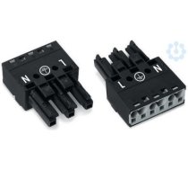 3-vietīga rozete, 770-203, 25A, 10mm, melna WINSTA MIDI 770-203 | 4044918252225
