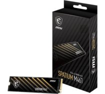 SSD MSI SPATIUM M461 1TB M.2 PCIE NVMe 3D NAND Write speed 3200 MBytes/sec Read speed 5000 MBytes/sec 2.15mm TBW 250 TB MTBF 1500000 hours S78-440L1D0-P83 S78-440L1D0-P83 | 4711377062404