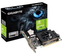 Videokarte NVIDIA GeForce GT 710, 2 GB, 64 bit, PCIE 2.0 8x, GDDR3, 1800 MHz, GPU clock 954 MHz, 4096x2160, 1x15pin D-sub, 1xDVI, 1xHDMI GV-N710D3-2GLV2.0 | 4719331316464
