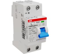 F202 A-25/0.03 AP-R Noplūdes strāvas slēdzis 2P 25A 30mA A 2CSF202401R1250 | 8012542785101
