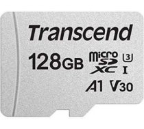 Atmiņas karte MEMORY MICRO SDXC 128GB, C10, Balta TS128GUSD300S | 760557841142