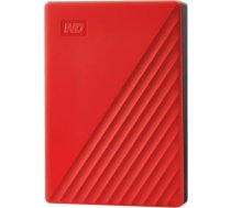 HDD disks My Passport, 4TB, USB 2.0, USB 3.0, USB 3.2, Sarkans WDBPKJ0040BRD-WESN | 718037870236