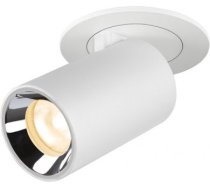 NUMINOS PROJECTOR XS recessed ceiling light, 3000  K, 20°, cylindrical, white / chrome 1006896 | 4024163268509