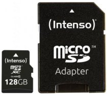 Atmiņas karte MEMORY MICRO SDXC 128GB C10, W/ADAPTER, Melna 3413491 | 4034303030064