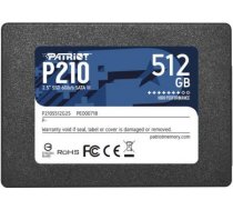 SSD|PATRIOT|P210|512GB|SATA 3.0|Write speed 430 MBytes/sec|Read speed 520 MBytes/sec|2,5"|TBW 240 TB|P210S512G25 P210S512G25 | 814914026816