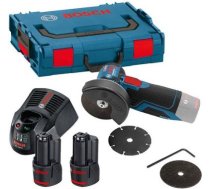 Akumulatora leņķa slīpmašīna GWS 12V-76 V-EC, LB 2x3.0, 12V-40 06019F200B | 3165140913393