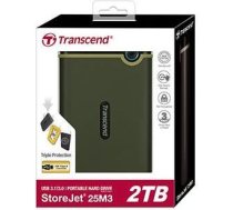 HDD disks StoreJet, 2TB, USB 3.0, Zaļš TS2TSJ25M3G | 760557840701