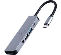 I/O ADAPTER USB-C TO HDMI/USB3/5IN1 A-CM-COMBO5-02 GEMBIRD A-CM-COMBO5-02 | 8716309124256