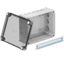 Instalācijas kārba ar pacelto caurspīdīgu vāku 240 x190x115, PP/PC, gaiši pelēks, 7035 2007756 | 4012195985969
