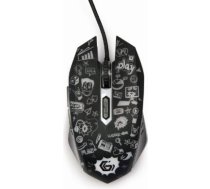Spēļu datorpele, Ar vadu, USB 2.0, Melna MUS-6B-GRAFIX-01 | 8716309121842