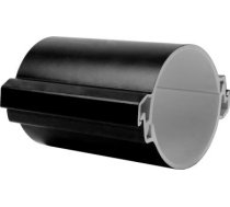 Divided cable duct from PVC, KOPOHALF with diamete r 110 mm, mechanical resistance 750N/20cm, black, 06110P/2_FA | 8595568928634