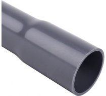 Rigid wiring pipes from PVC, diameter 40 mm, 33411 , mechanical resistance 750N/5cm, dark grey, lengt 4040_LA | 8595057616998