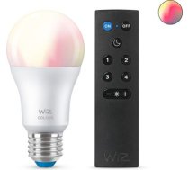 WiZ Viedā LED spuldze Wi-Fi BLE 8W(60W) A60 E27 2200-6500 (RGB) 806Lm, 1gab + Pults 929002451231 | 8719514551091