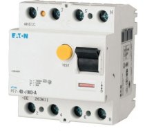 4P 40A 100mA Type AC Noplūdes strāvas slēdzis PF7-40/4/01-DE 263587 | 4015082635879