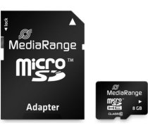 MEMORY MICRO SDHC 8GB C10/W/ADAPTER MR957 MEDIARANGE MR957 | 4260283113521