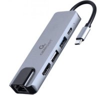 I/O ADAPTER USB-C TO HDMI/USB3/5IN1 A-CM-COMBO5-04 GEMBIRD A-CM-COMBO5-04 | 8716309124270