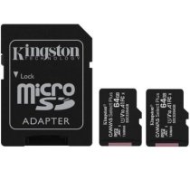 MEMORY MICRO SDXC 64GB UHS-I/2PACK SDCS2/64GB-2P1A KINGSTON SDCS2/64GB-2P1A | 740617298994