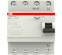 4P 63A 100mA FH204AC-63/0.1 Noplūdes strāvas slēdzis 2CSF204006R2630 | 8012542895602