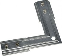 Stabilizing corner connector, long, for 1-circuit track, nickel matt 143152 | 4024163127424